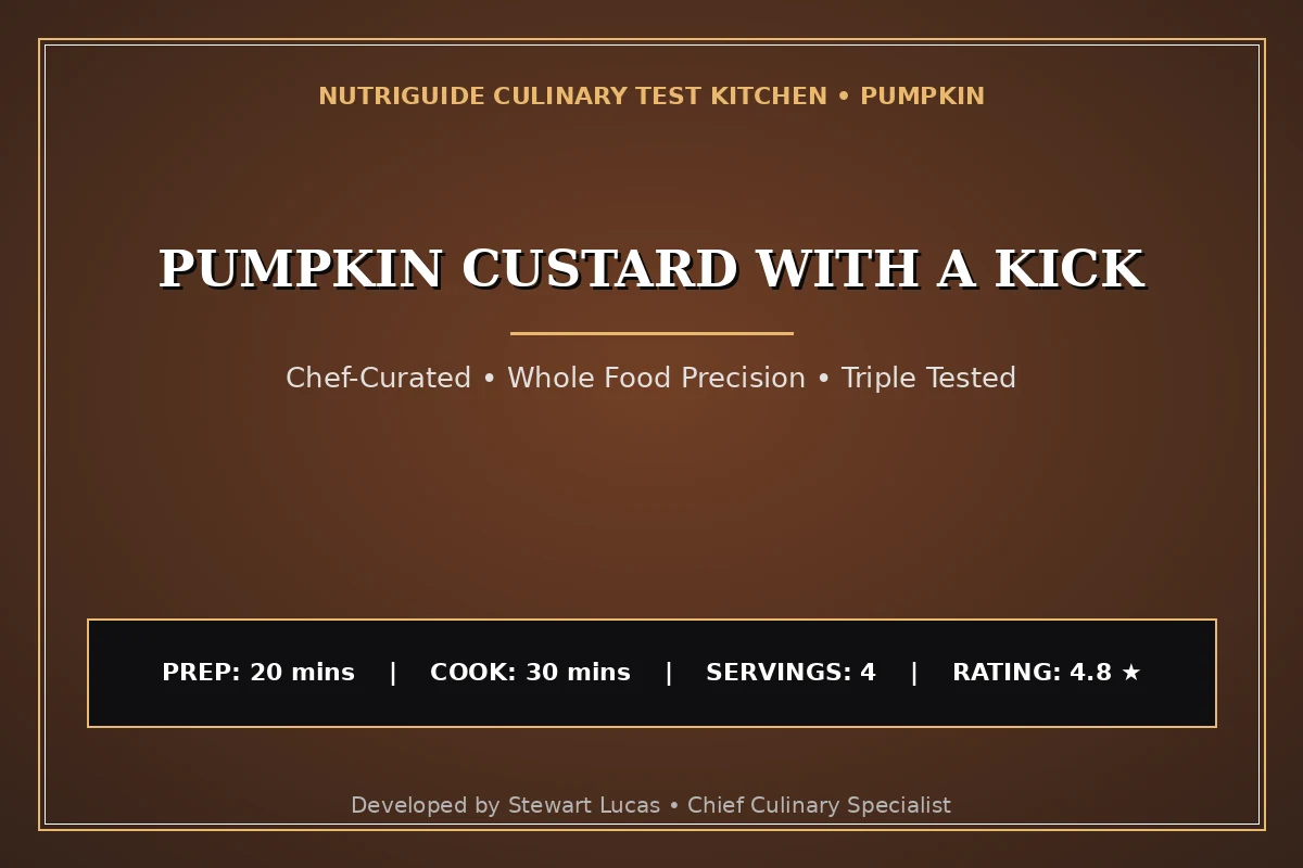Pumpkin Custard With A Kick