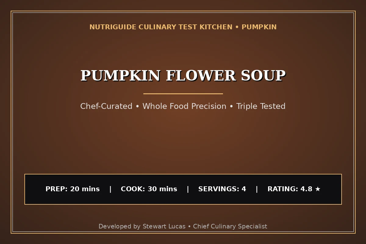 Pumpkin Flower Soup