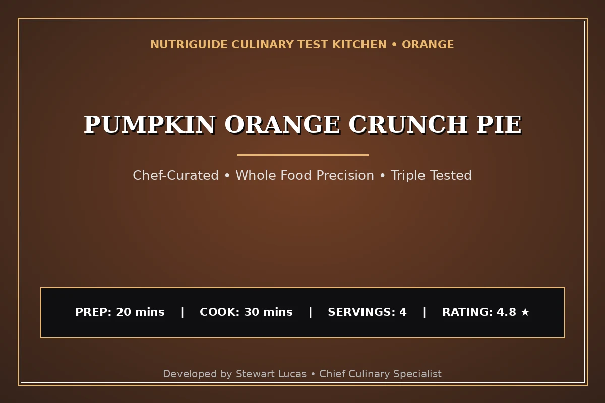 Pumpkin Orange Crunch Pie