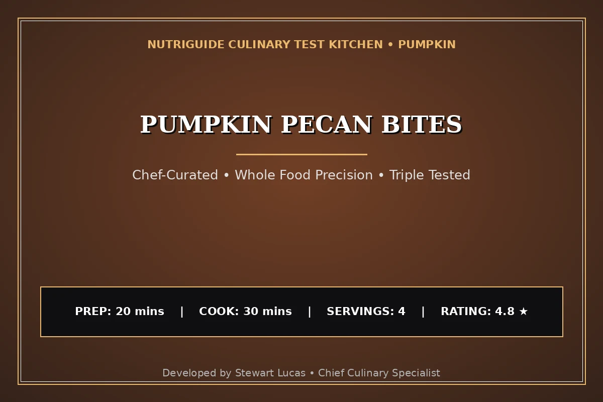 Pumpkin Pecan Bites
