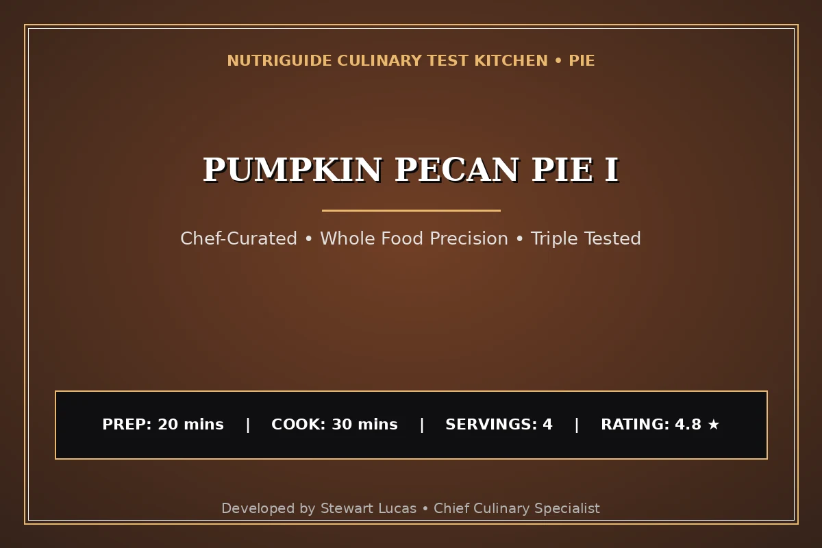 Pumpkin Pecan Pie I