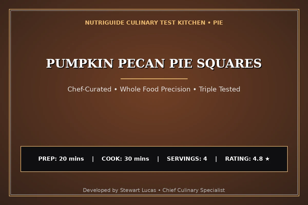 Pumpkin Pecan Pie Squares