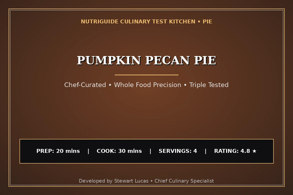 Pumpkin Pecan Pie