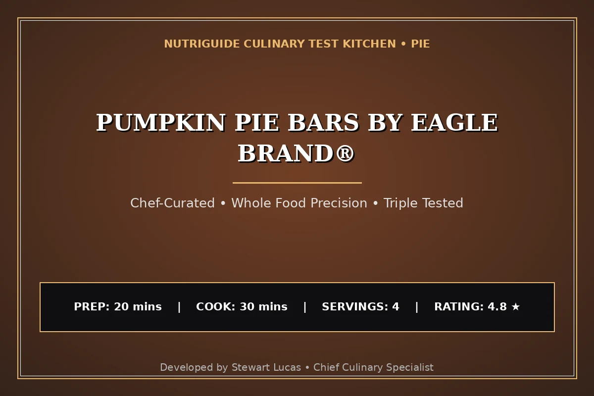 Pumpkin Pie Bars By Eagle Brand®