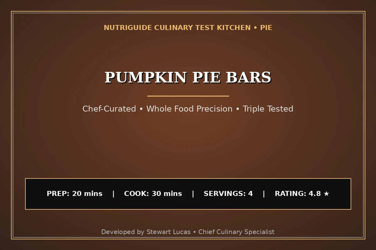 Pumpkin Pie Bars