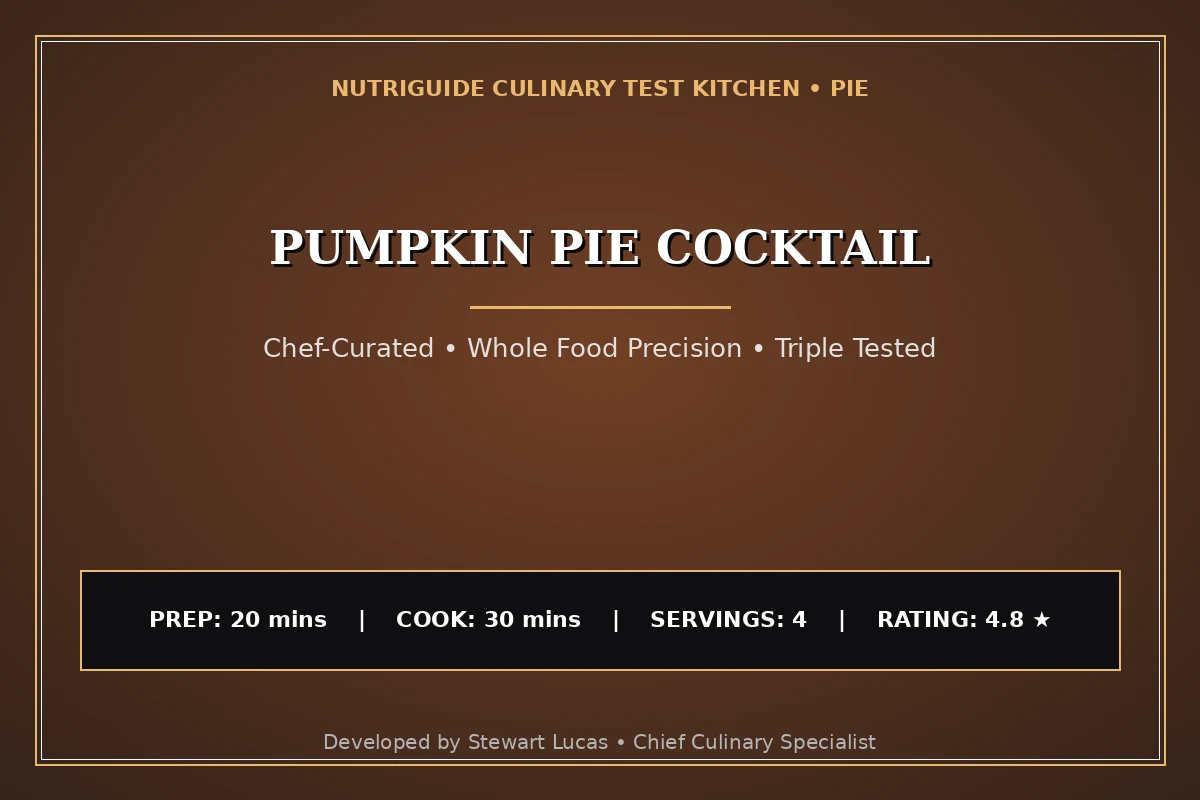 Pumpkin Pie Cocktail