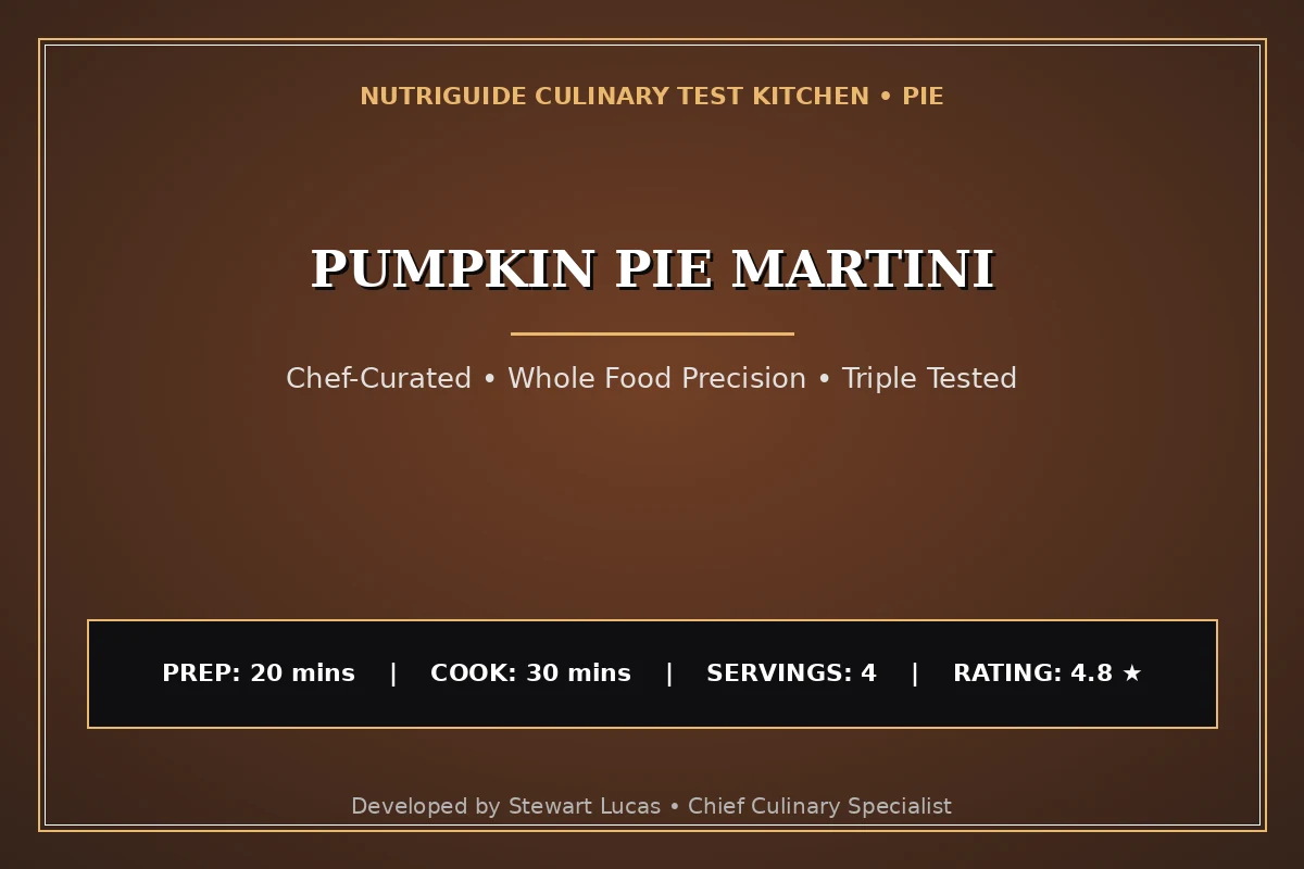 Pumpkin Pie Martini