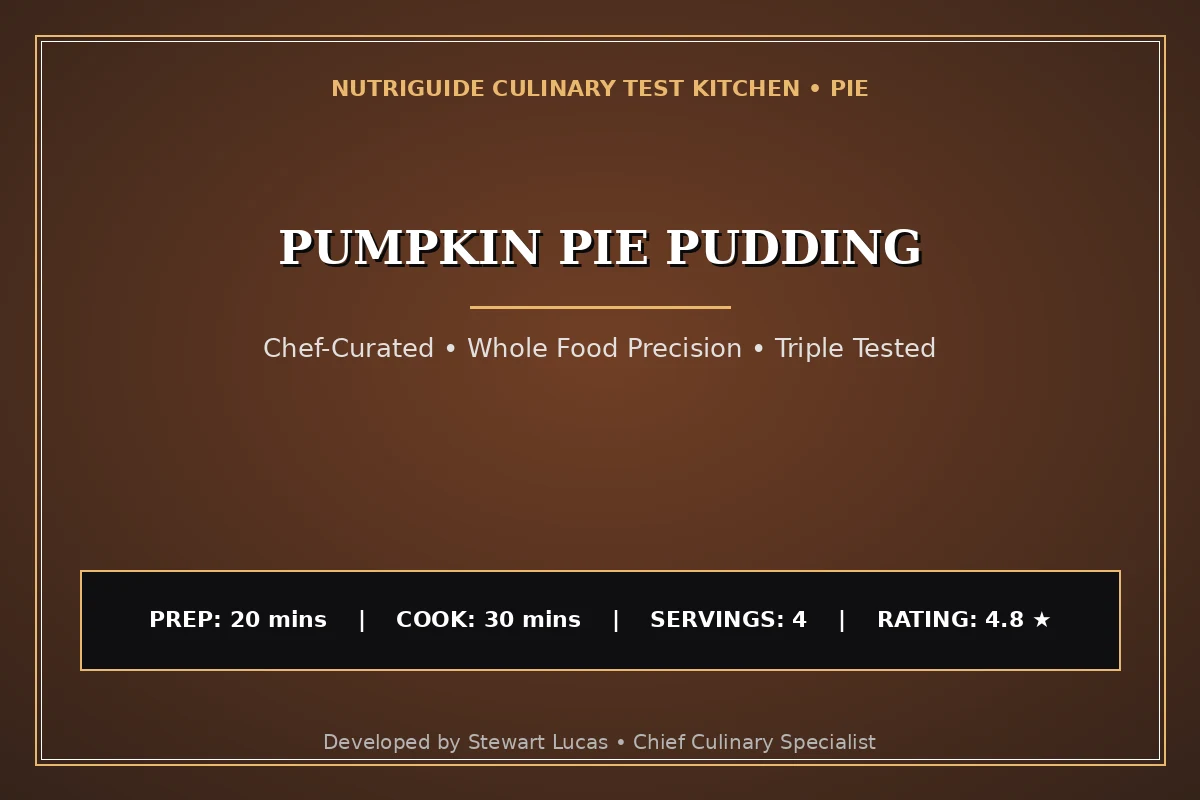 Pumpkin Pie Pudding