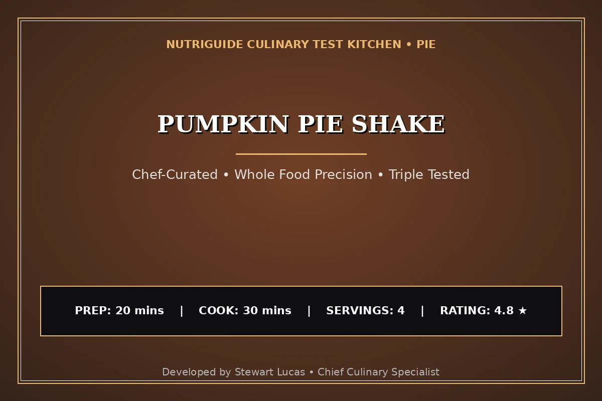 Pumpkin Pie Shake