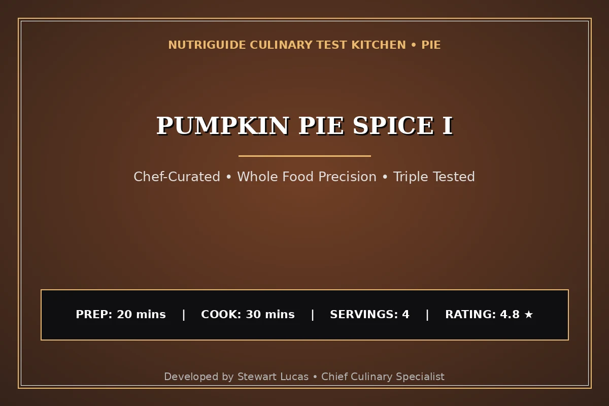 Pumpkin Pie Spice I