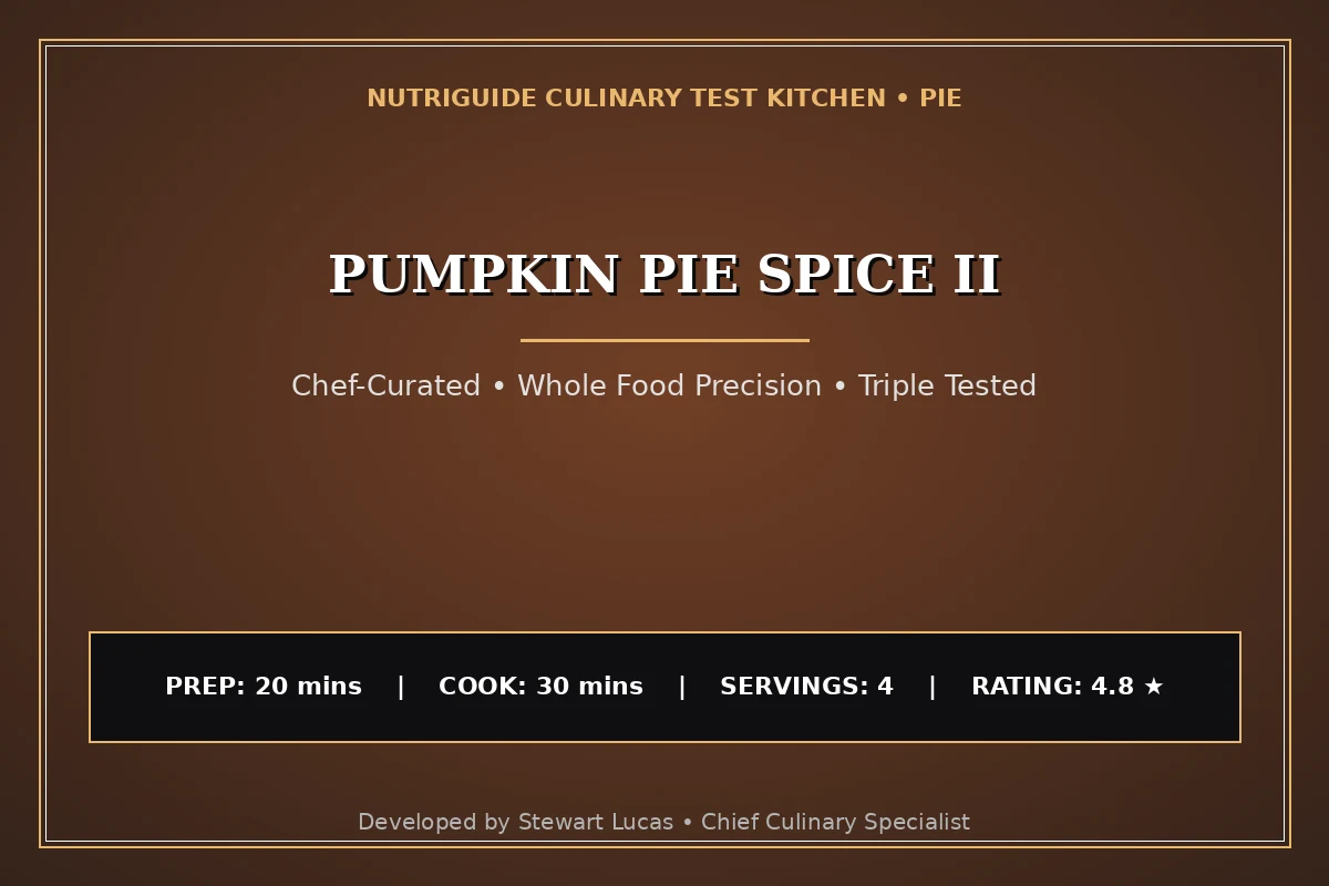 Pumpkin Pie Spice Ii