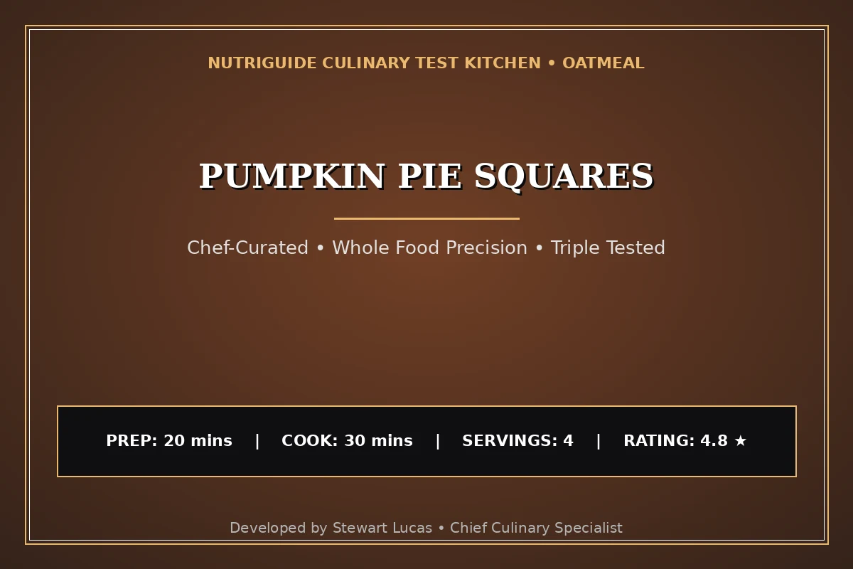 Pumpkin Pie Squares