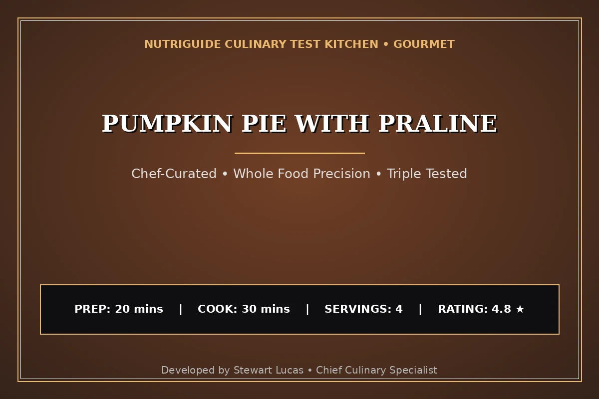 Pumpkin Pie With Praline