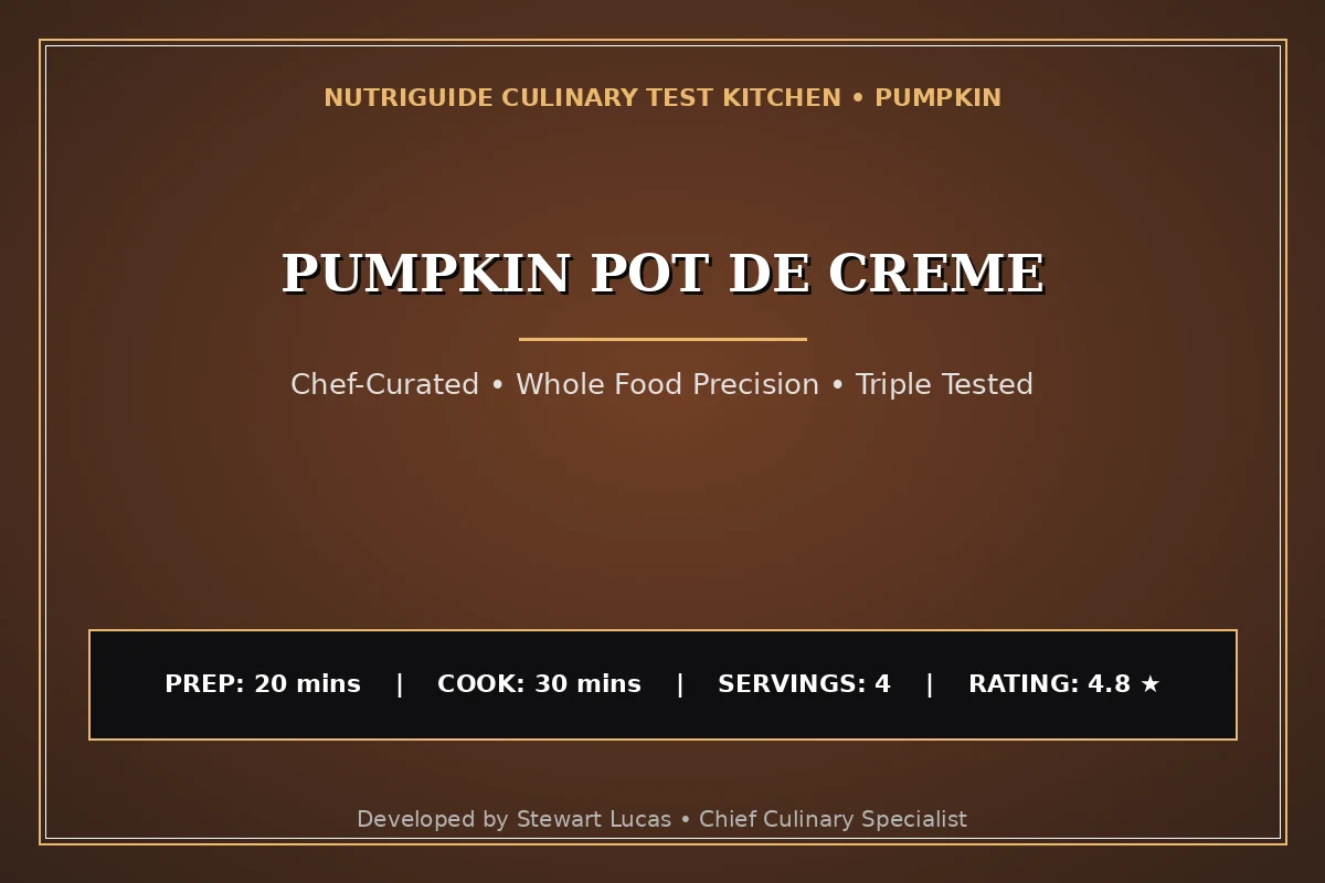 Pumpkin Pot De Creme