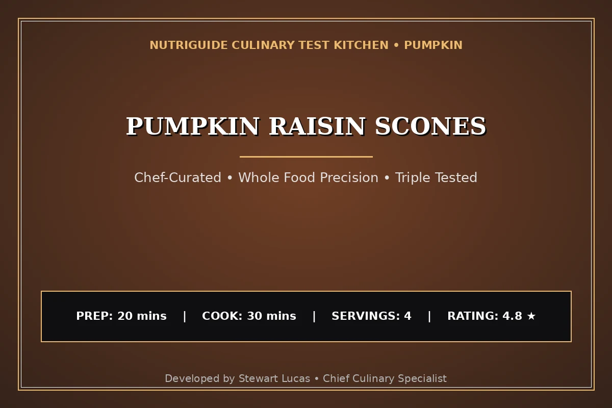 Pumpkin Raisin Scones