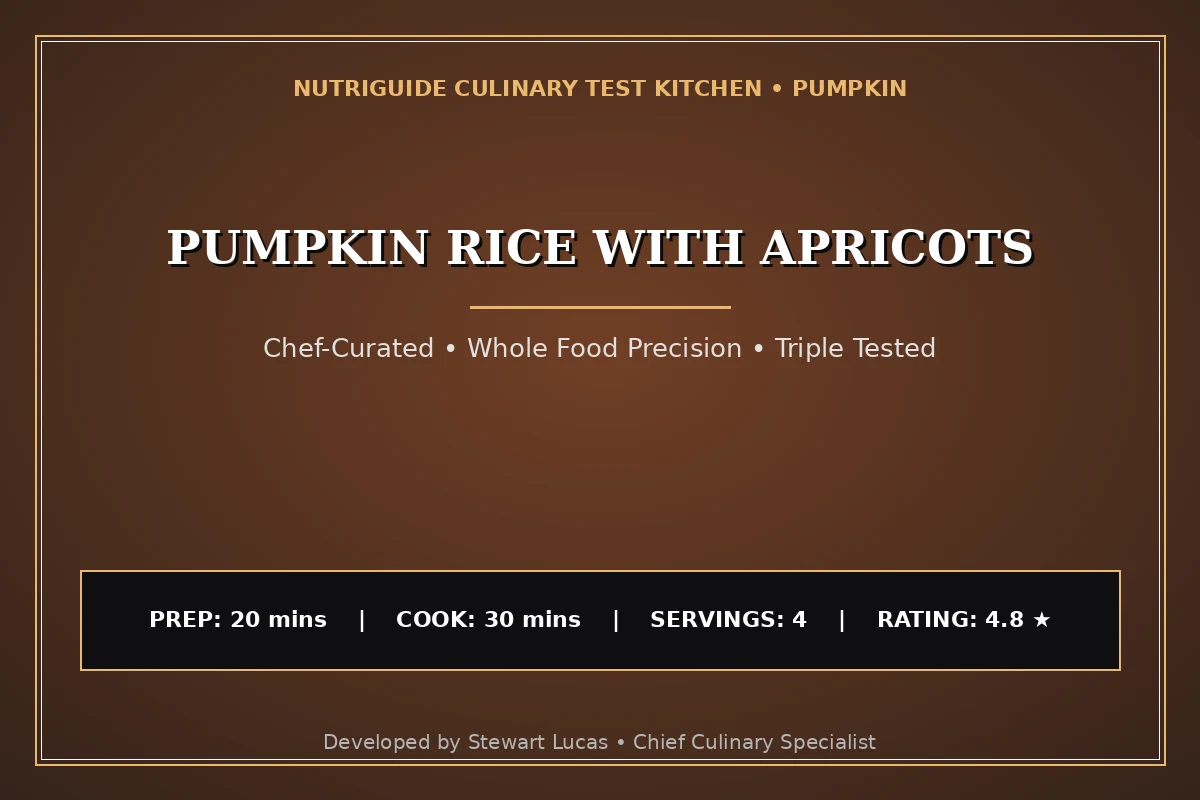 Pumpkin Rice With Apricots