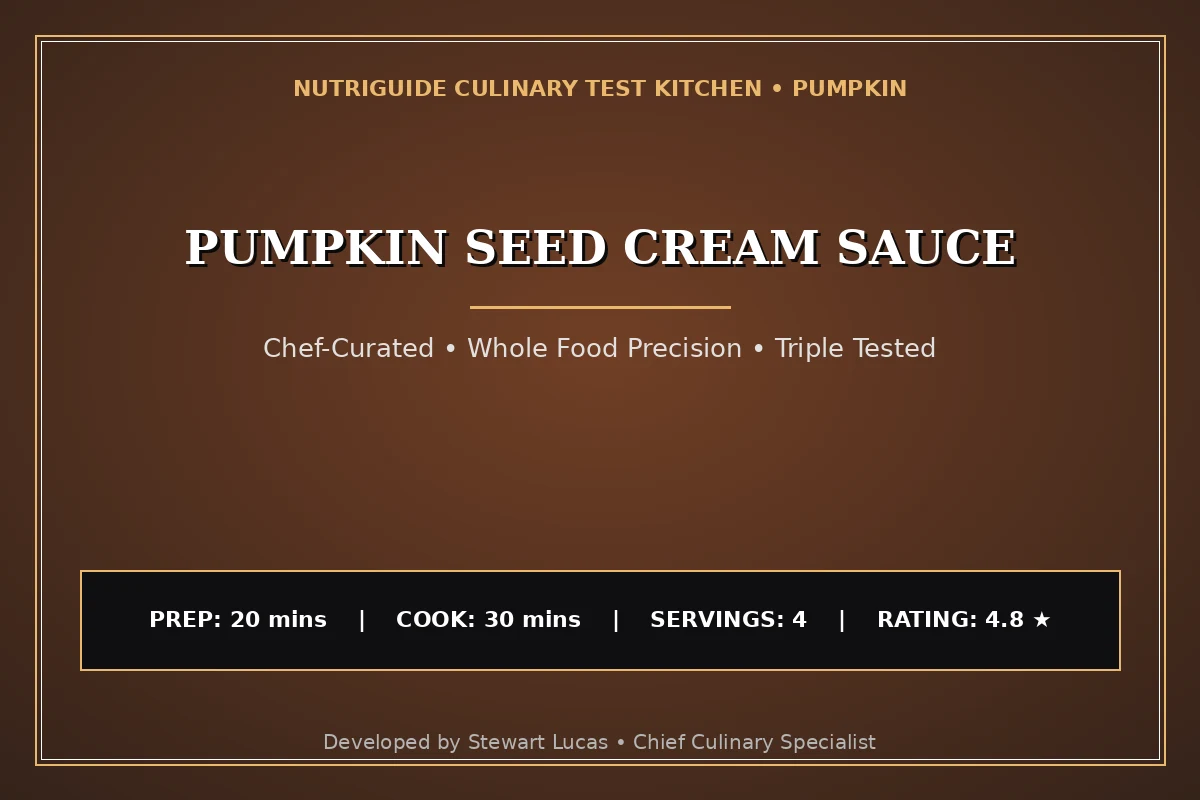 Pumpkin Seed Cream Sauce