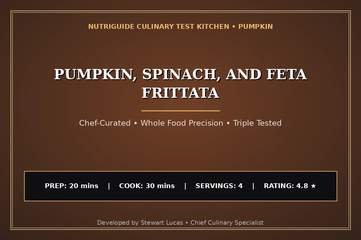 Pumpkin, Spinach, And Feta Frittata