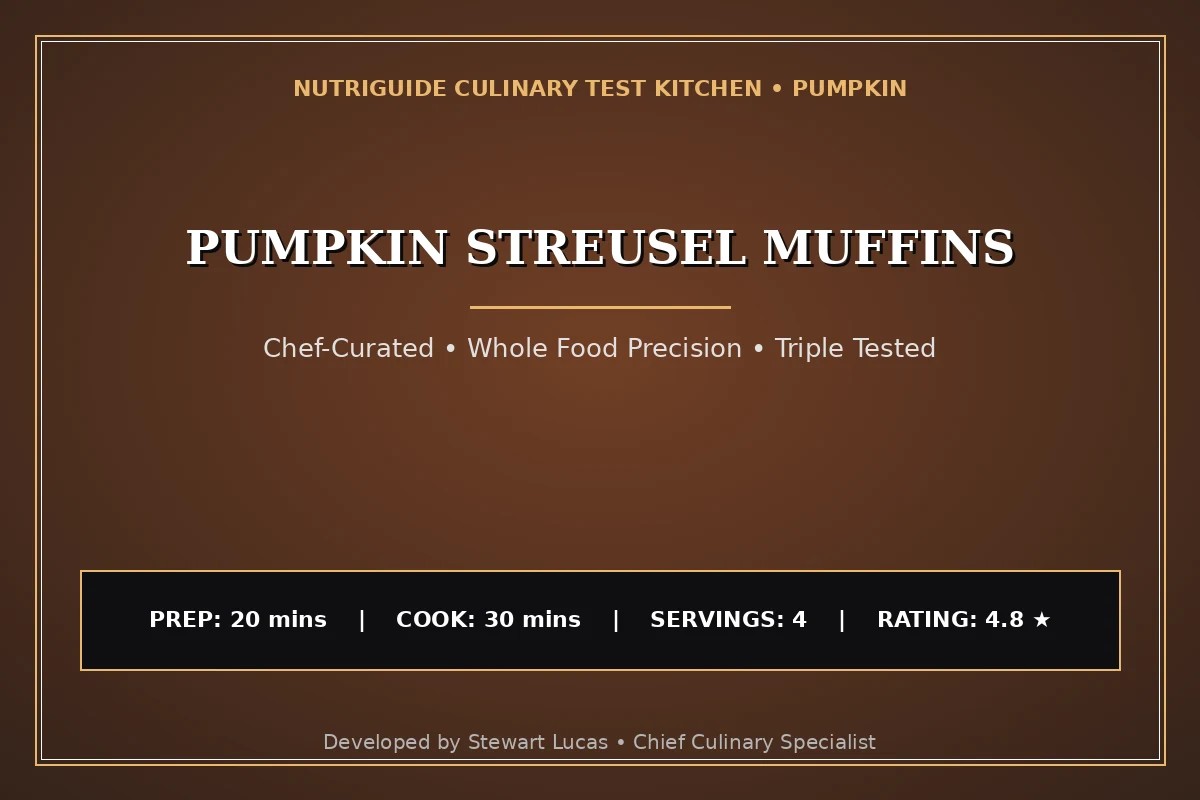 Pumpkin Streusel Muffins