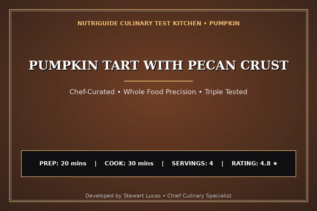 Pumpkin Tart With Pecan Crust