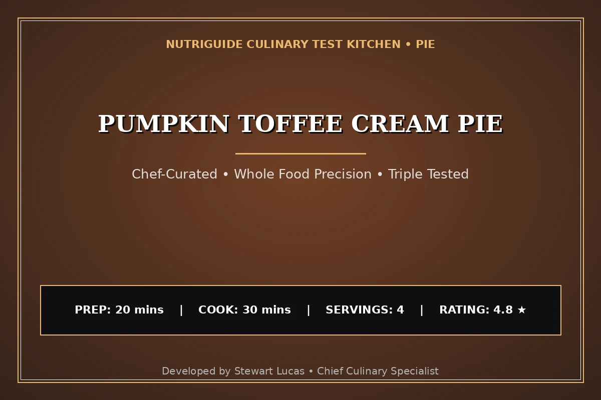 Pumpkin Toffee Cream Pie