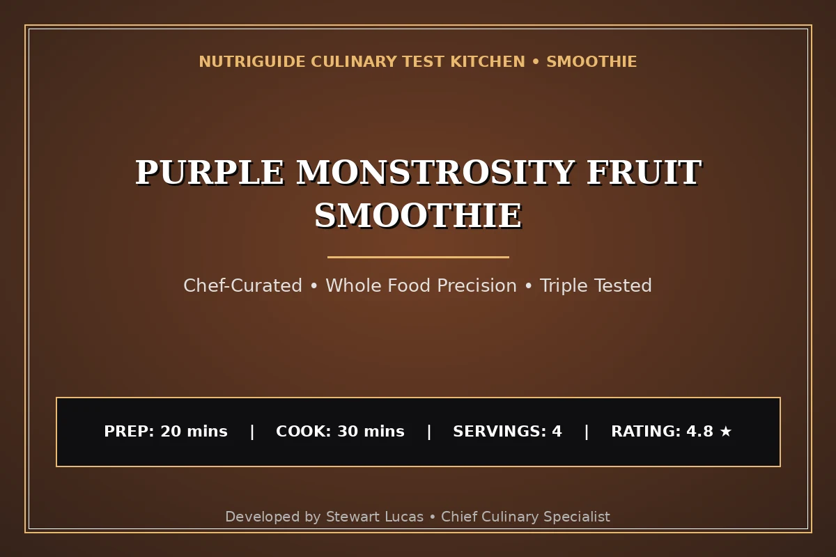 Purple Monstrosity Fruit Smoothie