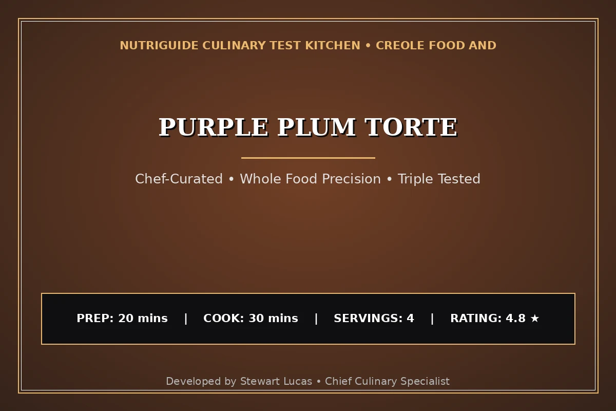 Purple Plum Torte