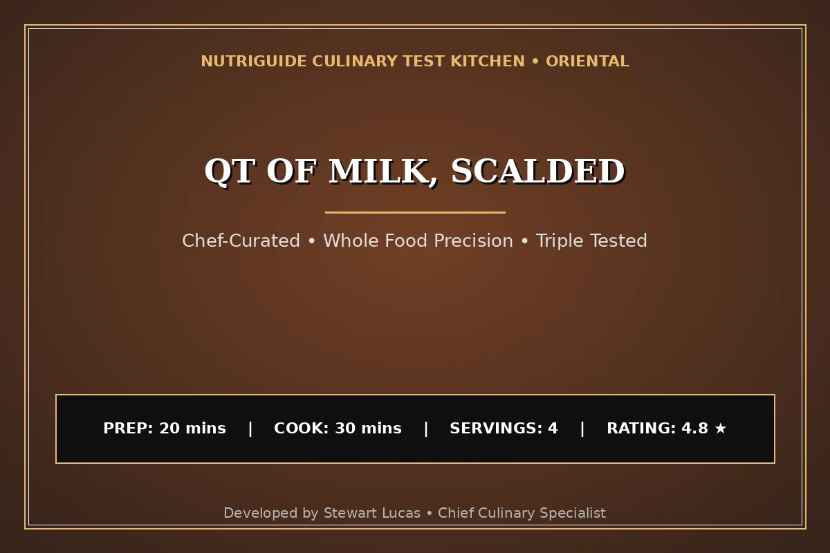 Qt Of Milk, Scalded