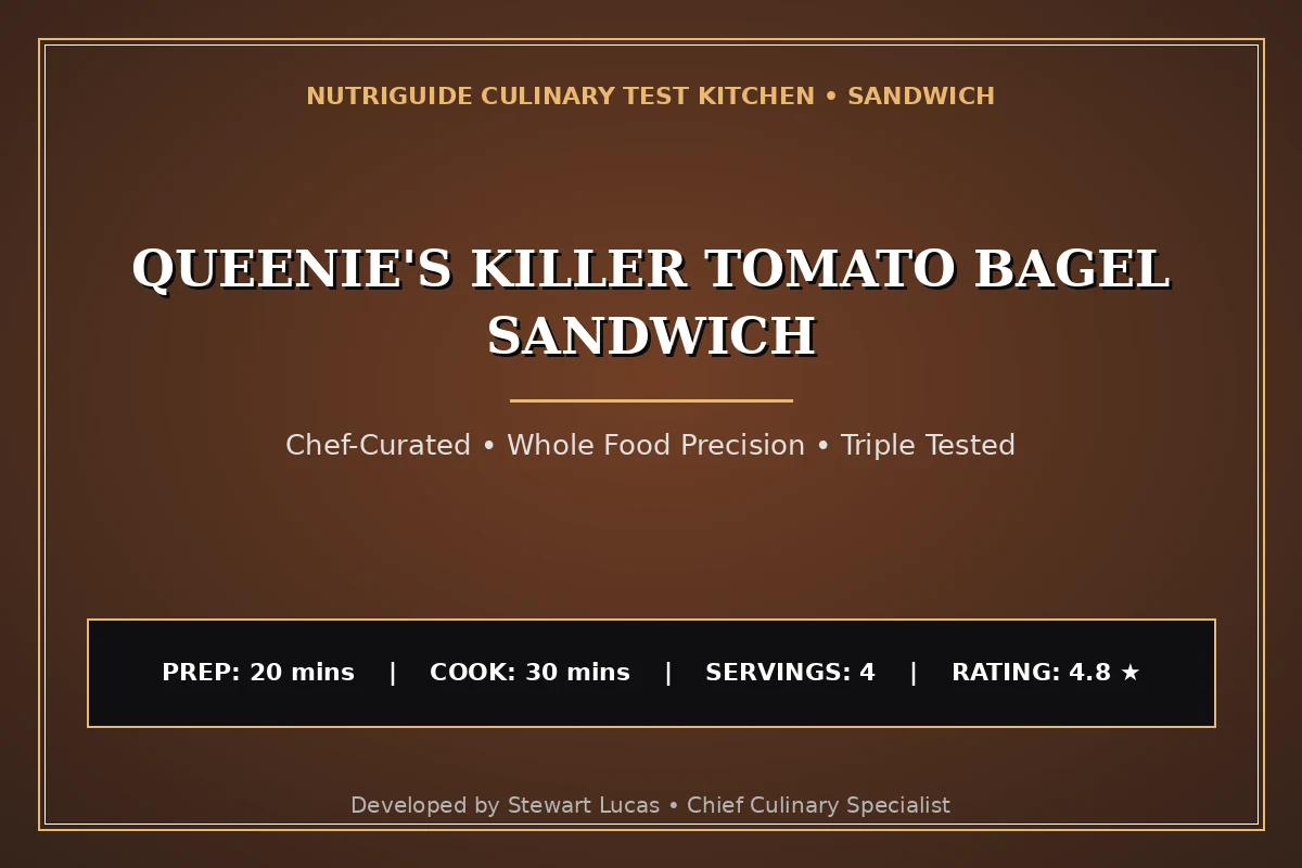 Queenie'S Killer Tomato Bagel Sandwich