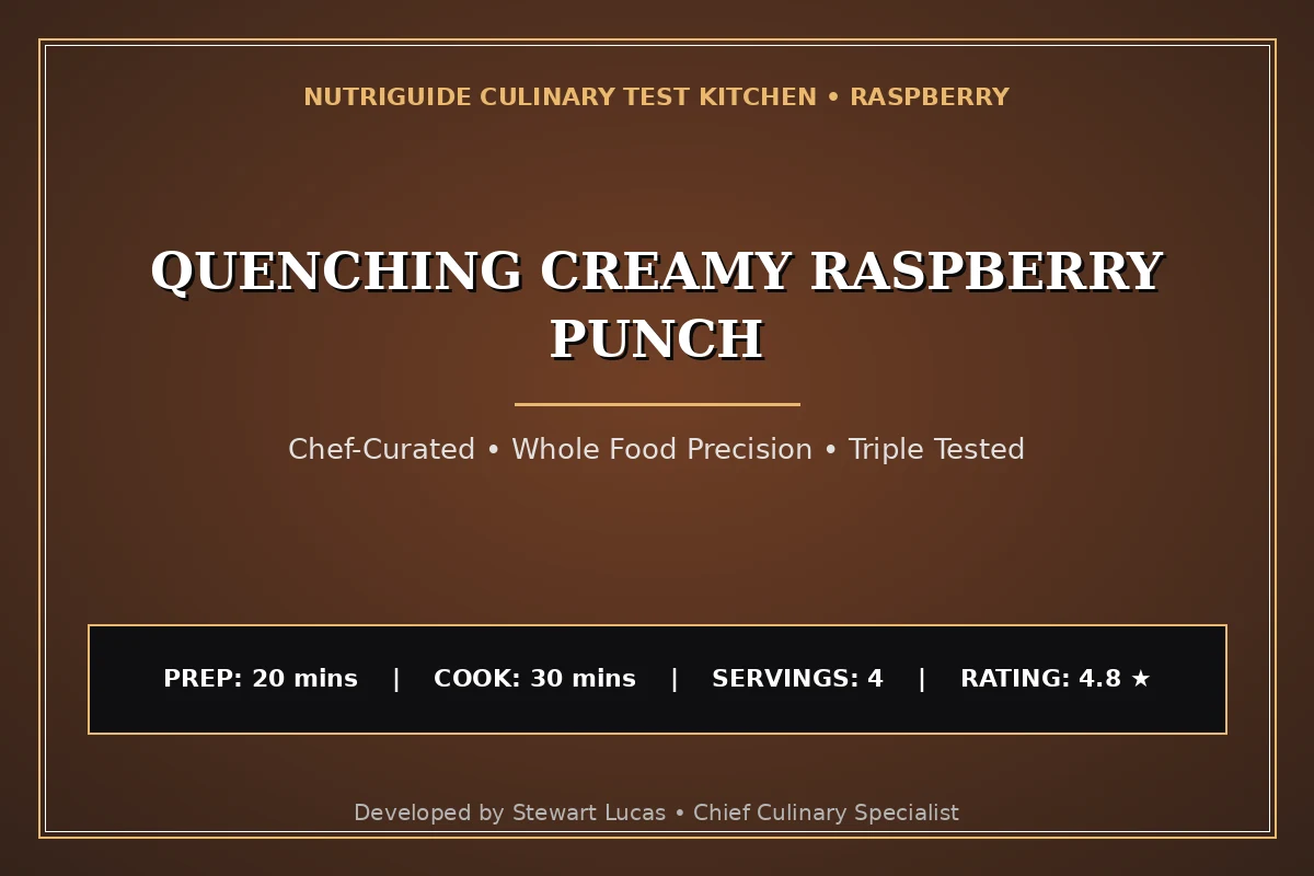 Quenching Creamy Raspberry Punch
