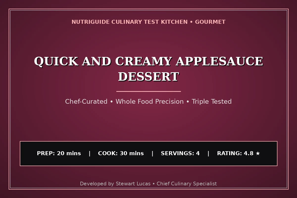 Quick And Creamy Applesauce Dessert