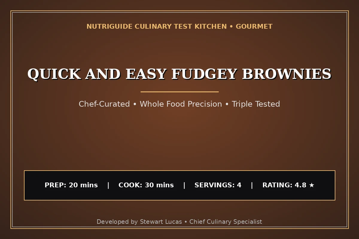 Quick And Easy Fudgey Brownies