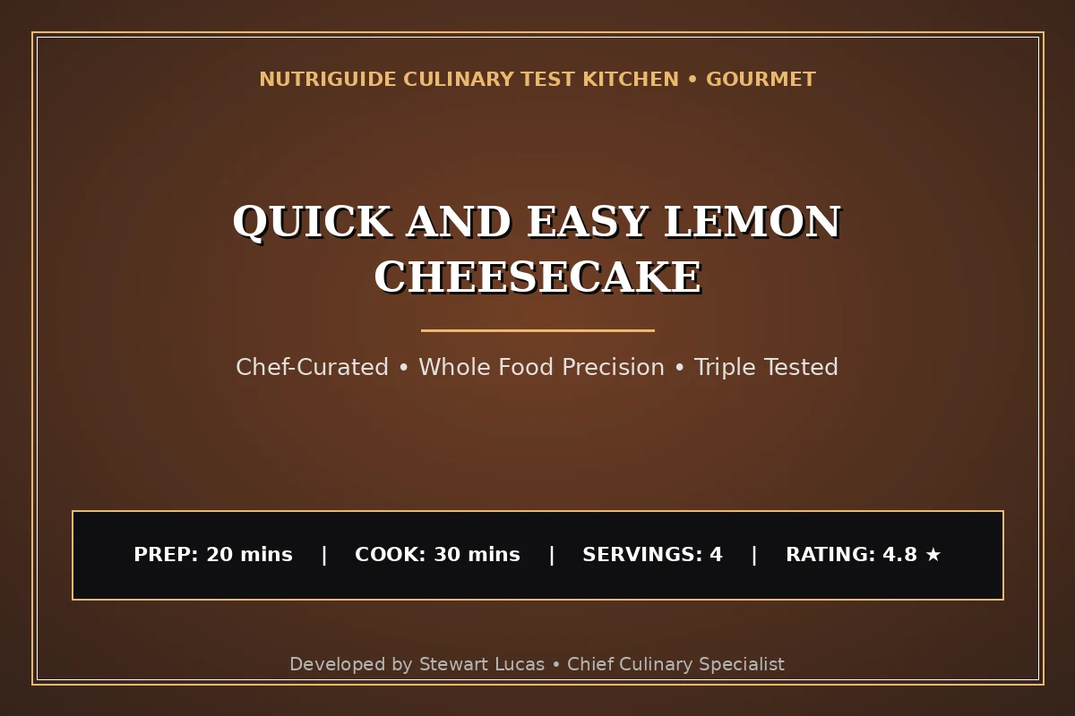Quick And Easy Lemon Cheesecake