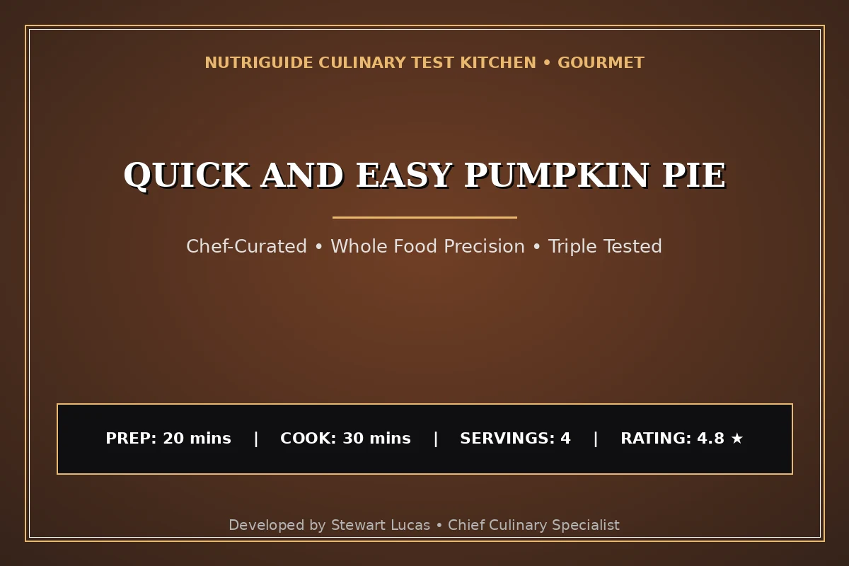 Quick And Easy Pumpkin Pie