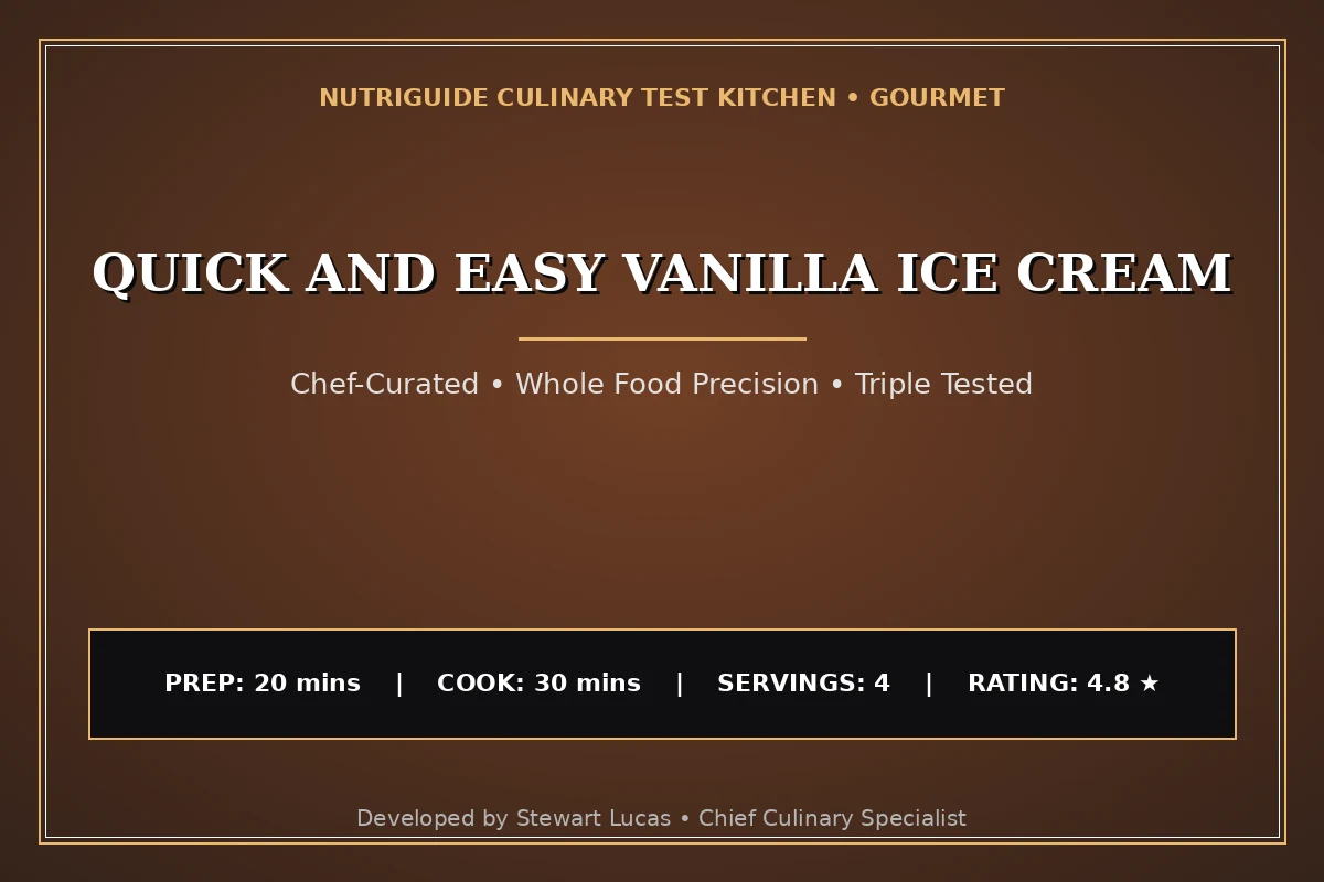Quick And Easy Vanilla Ice Cream