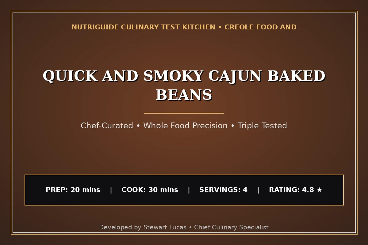 Quick And Smoky Cajun Baked Beans