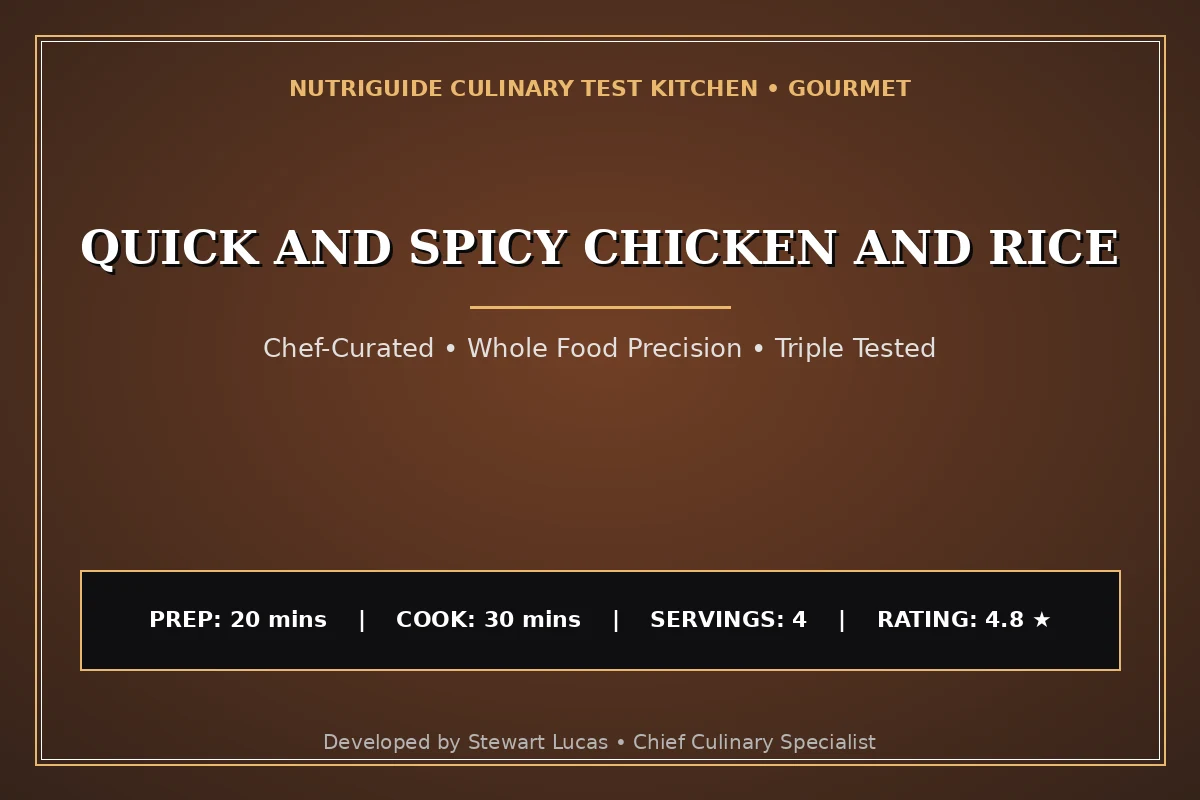 Quick And Spicy Chicken And Rice