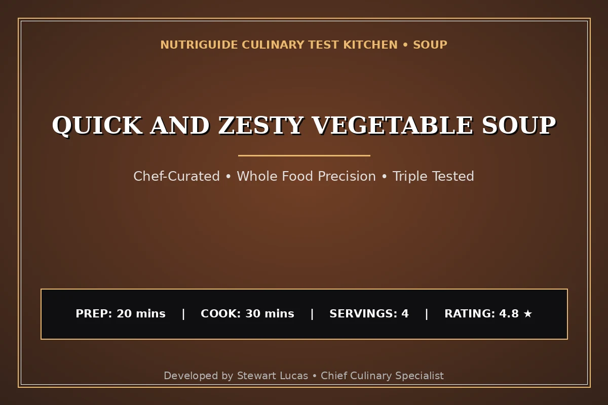 Quick And Zesty Vegetable Soup