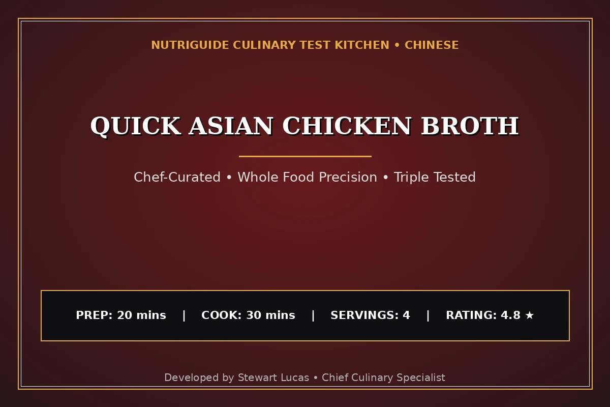 Quick Asian Chicken Broth