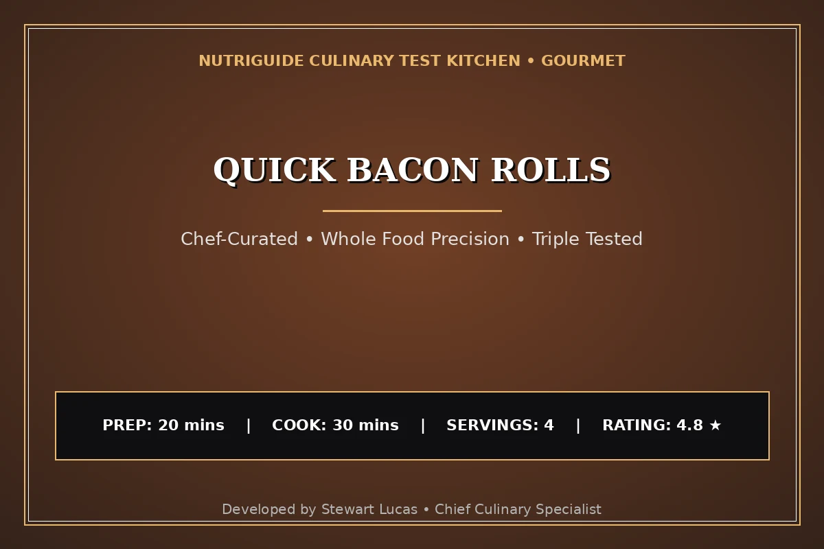 Quick Bacon Rolls
