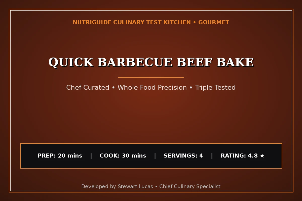 Quick Barbecue Beef Bake