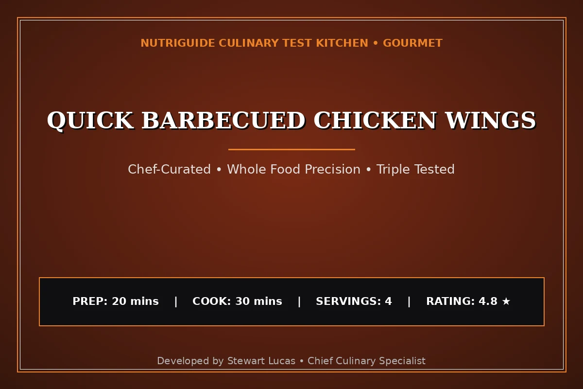 Quick Barbecued Chicken Wings