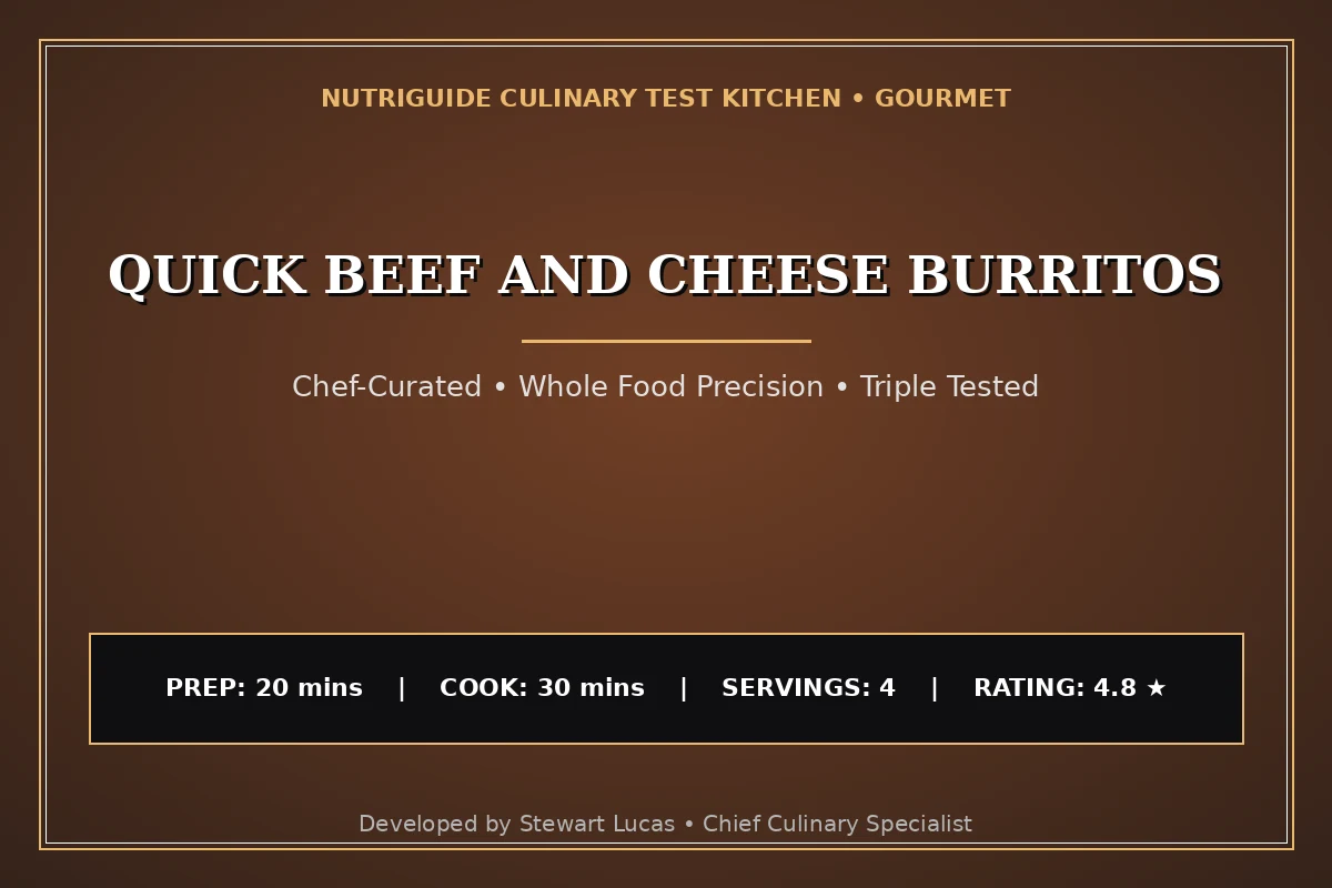 Quick Beef And Cheese Burritos