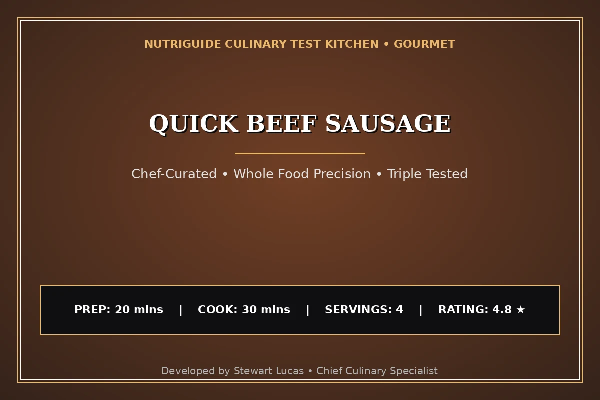 Quick Beef Sausage