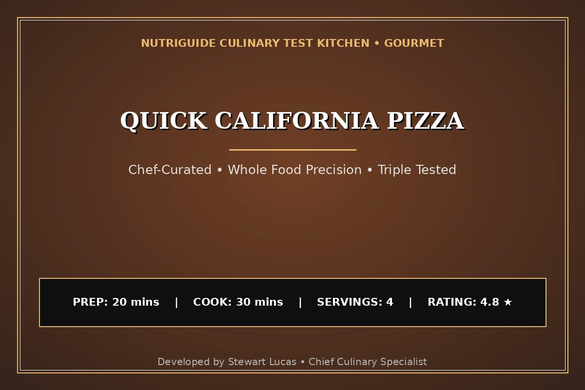 Quick California Pizza