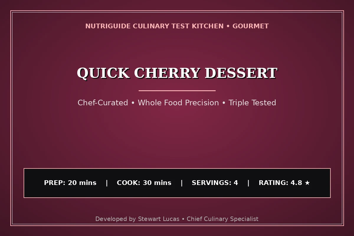 Quick Cherry Dessert