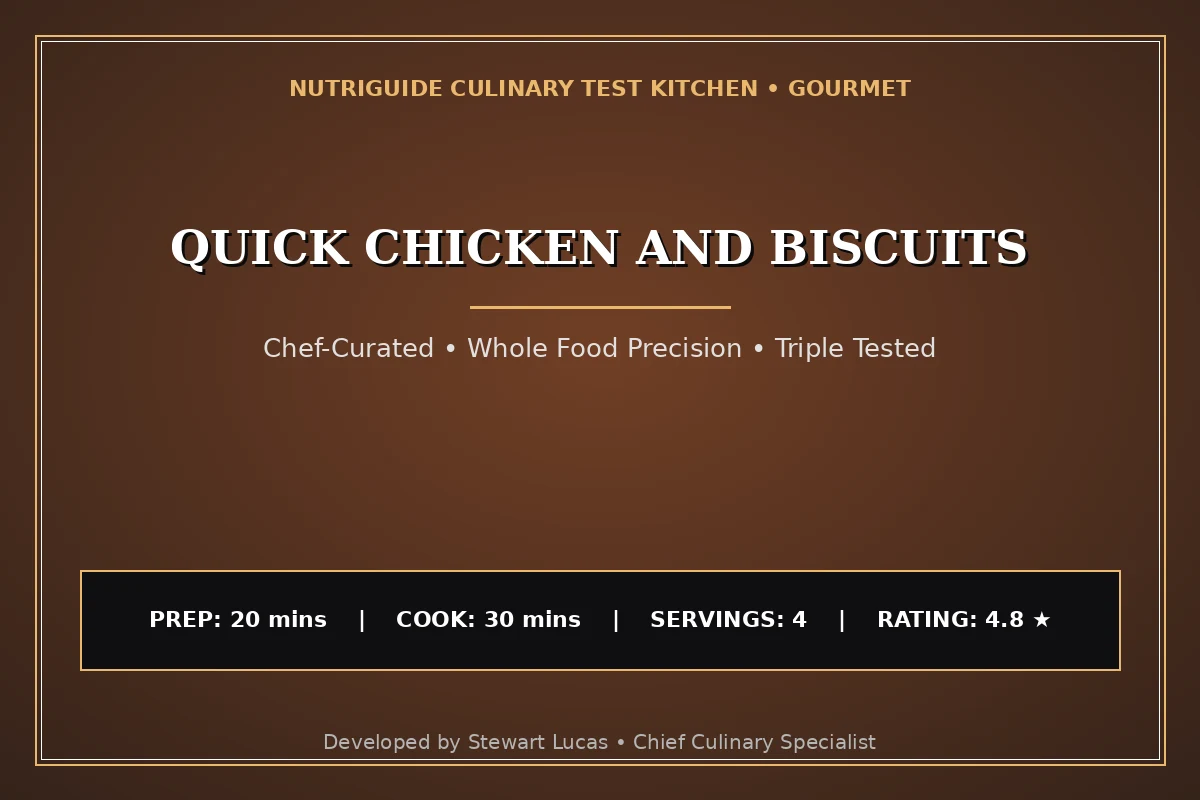 Quick Chicken And Biscuits