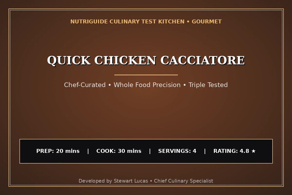 Quick Chicken Cacciatore