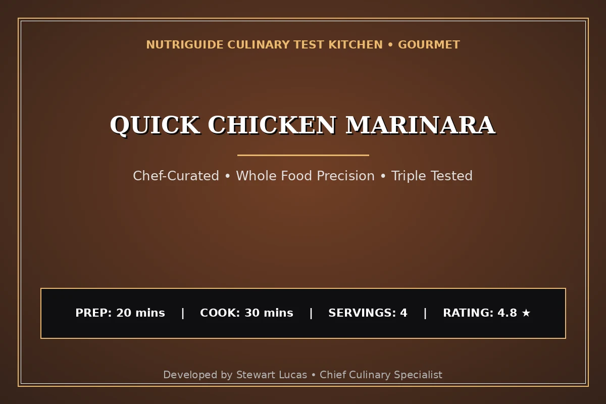 Quick Chicken Marinara