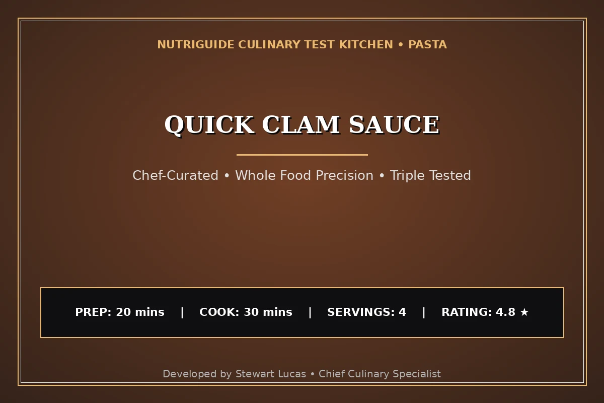 Quick Clam Sauce